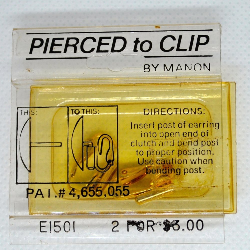 Pierced To Clip Earring Converted